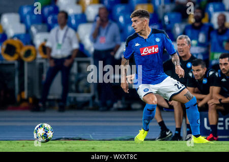 Naples, Italy. 17th Sep, 2019. Giovanni Di Lorenzo of SSC Napoli during the UEFA Champions League match between Napoli and Liverpool at Stadio San Paolo, Naples, Italy on 17 September 2019. Photo by Giuseppe Maffia. Credit: UK Sports Pics Ltd/Alamy Live News Stock Photo