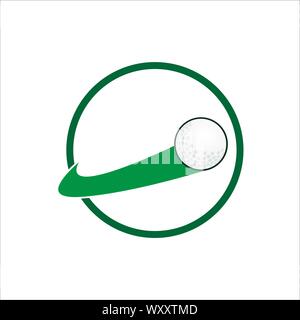Golf logo icon template vector eps 10 Stock Vector