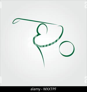 Golf logo icon template vector eps 10 Stock Vector