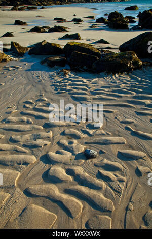 Playa Mol Foirs Geòdha Beach. Mealasta. Southwest Lewis island. Outer Hebrides. Scotland, UK Stock Photo