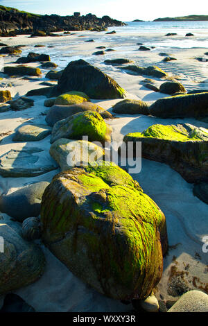 Playa Mol Foirs Geòdha Beach. Mealasta. Southwest Lewis island. Outer Hebrides. Scotland, UK Stock Photo