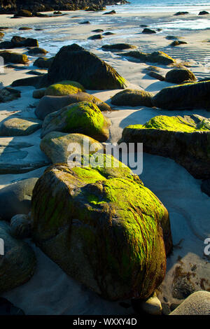 Playa Mol Foirs Geòdha Beach. Mealasta. Southwest Lewis island. Outer Hebrides. Scotland, UK Stock Photo