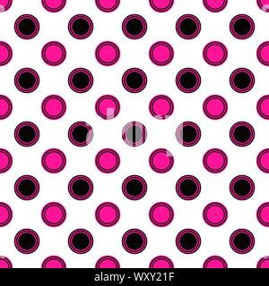 Simple seamless pattern - vector circle background illustration Stock Vector