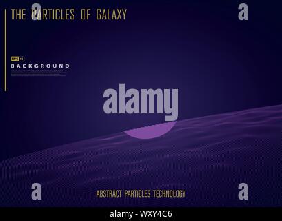 Abstract galaxy space out of universe in night light presentation. Use for poster, ad, template design, artwork. illustration vector eps10 Stock Vector