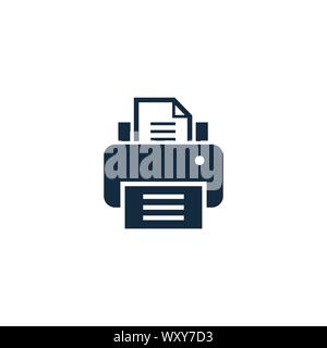 Printer icon. Simple element illustration. Printer symbol design template. Can be used for web and mobile UI. Stock Vector