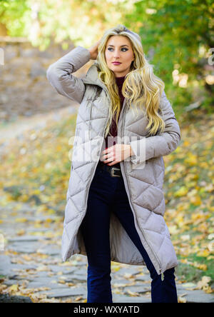 Oversized Puffer Jacket - Gray - Ladies