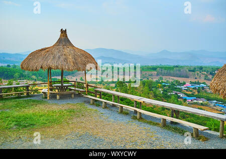 Pai Thailand Yun Lai Viewpoint In Santichon Village Pai Mae Hong Son Province Thailand Stock Photo Alamy