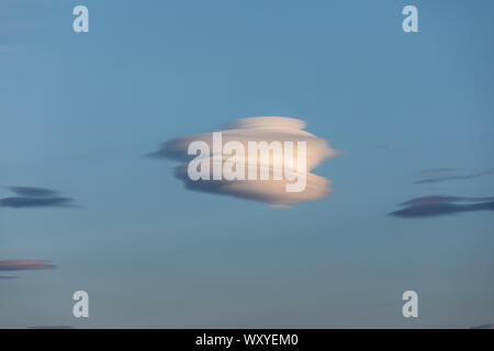 lenticular cloud Stock Photo
