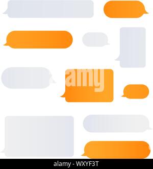 Design element vector of message bubbles. Chating concept Stock Vector