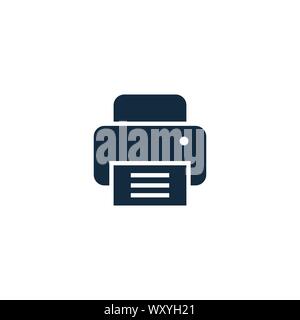Printer icon. Simple element illustration. Printer symbol design template. Can be used for web and mobile UI. Stock Vector