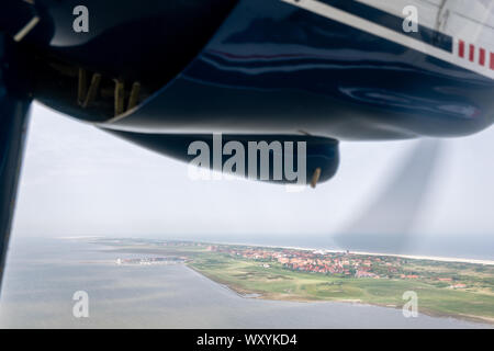 panoramic view of the North Sea island of Juist Stock Photo