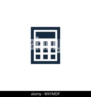 Calculator icon. Simple element illustration. Calculator symbol design template. Can be used for web and mobile UI. Stock Vector