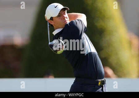 WENTWORTH, ENGLAND SEPT 18TH during the BMW PGA Championship Pro Am at Wentworth Club, Virginia Water on Wednesday 18th September 2019. (Credit: Jon Bromley | MI News) Editorial use only, license required for commercial use. Photograph may only be used for newspaper and/or magazine editorial purposes Credit: MI News & Sport /Alamy Live News Stock Photo