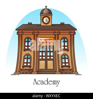 National science academy or education building Stock Vector