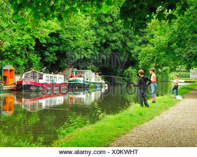 hemel hempstead canal union fishing grand boys near hertfordshire england alamy