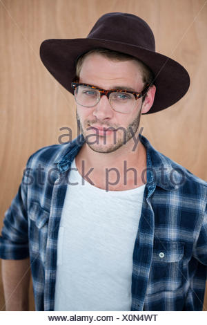 Handsome Hipster Wearing Nerd Glasses Stock Photo Alamy - roblox ids nerd glasses hat stuff to buy