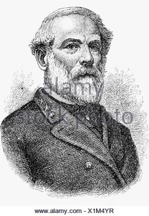 ROBERT E LEE (1807-1870) commanding general of the Confederate Army ...