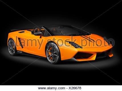 Orange Lamborghini Gallardo LP570-4 Spyder Performante ...