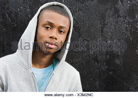 Young black teenage boy with attitude Stock Photo: 4015927 - Alamy