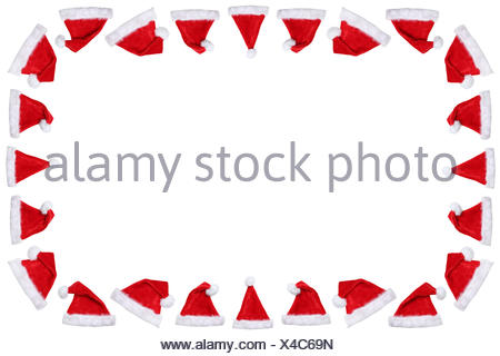 Weihnachtsmutzen Weihnachtsmutze Mutzen Vom Weihnachtsmann Nikolaus An Weihnachten Freisteller Freigestellt Vor Einem Weissen Hintergrund Stock Photo Alamy