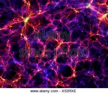 An impression of the large-scale structure of the universe, showing ...