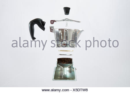 Cross Section Layers Of An Espresso Coffee Maker Cross Section Layers Of An Espresso Coffee Maker