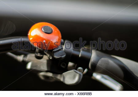 orange bicycle bell