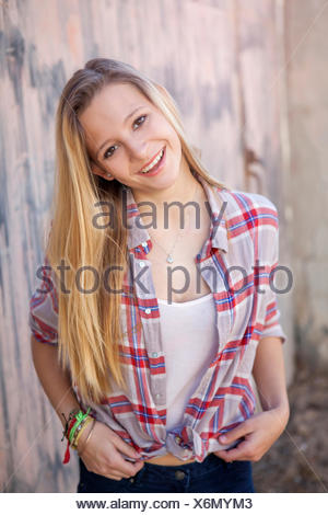 Portrait of a teenage girl
