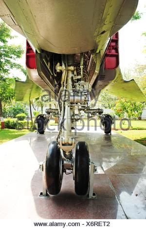 Retractable landing gear, combat aircraft, nose gear Stock Photo ...