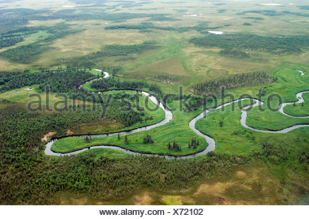 Nushagak River drainage basin, Bristol Bay, Alaska, USA Stock Photo ...