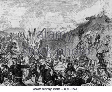 Events, Second Schleswig War 1864, Battle Of Dybbol, 18.4.1864 Stock 