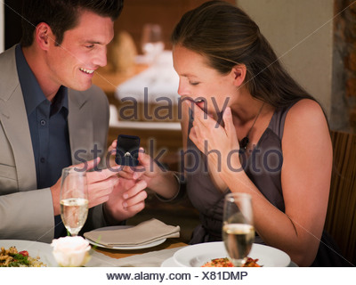 https://l450v.alamy.com/450v/x81dmp/man-surprising-woman-with-engagement-ring-at-restaurant-table-x81dmp.jpg