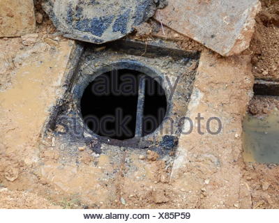 Septic tank inspection hatch Stock Photo: 127646583 - Alamy