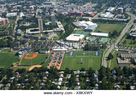 Aerial View Of Some Of The University Of Kentucky Campus And Athletic ...