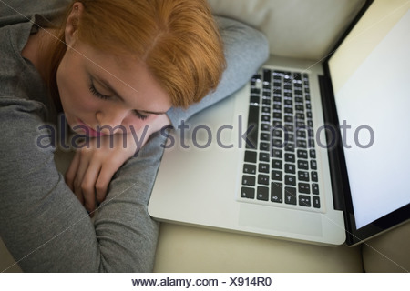 redhead sleeping couch Redhead sleeping couch