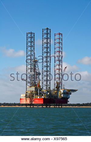 Oil Drilling Rig Bass Strait Australia Stock Photo: 1380840 - Alamy