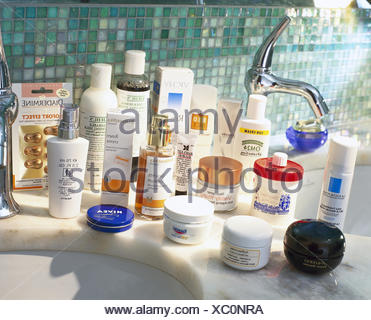 Bathroom Sinks Detail Care Products Differently No Property