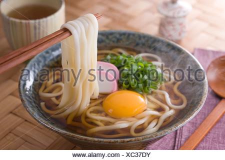 Tsukimi Udon Stock Photo Alamy