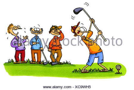golf cartoons # 1 -. beginners Stock Photo: 114741066 - Alamy