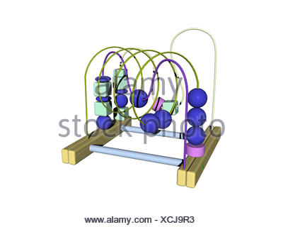toy with balls on wire