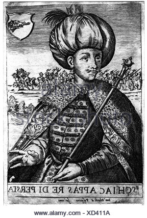 Abbas I the Great (1571-1629). Shah of the Safavid dynasty Stock Photo ...