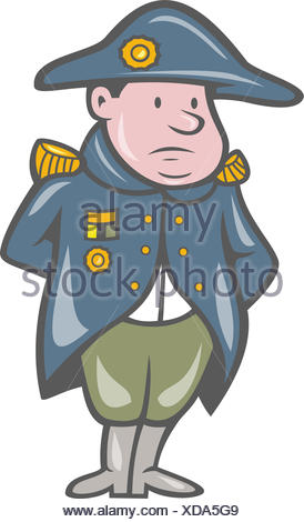 French Military General Cartoon Stock Photo Alamy