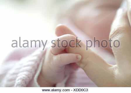 Mother, detail, fingers, baby, touch, Fuzziness Arisen, hand, life section, childhood, child, infant, newborn, 5 days, newborn, offspring, clings, affection, trust, concept, familiarity,