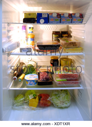 CONTENTS OF REFRIGERATOR Stock Photo: 19517082 - Alamy