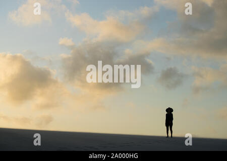 Sonnenuntergang in Lençóis Maranhenses Stockfoto