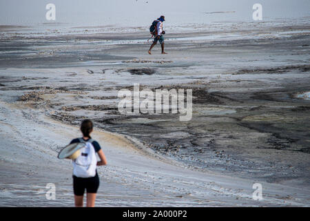 Trekking in Lençóis Maranhenses Stockfoto