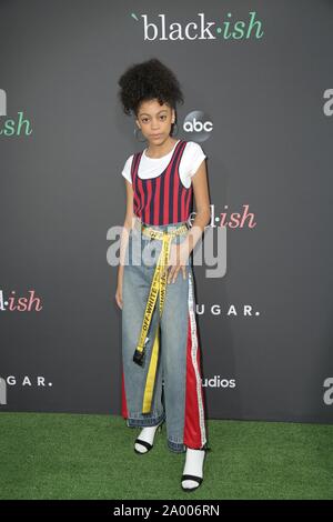 Los Angeles, CA. 17 Sep, 2019. LOS ANGELES - 17.SEPTEMBER: Arica Himmel am POPSUGAR X ABC' Umarmung Ihre Ish' Event im Goya Studios am 17. September 2019 in Los Angeles, CA in der Ankunftshalle für POPSUGAR X ABC Umarmung Ihre Ish Ereignis, Goya Studios, Los Angeles, CA September 17, 2019. Credit: Priscilla Grant/Everett Collection/Alamy leben Nachrichten Stockfoto