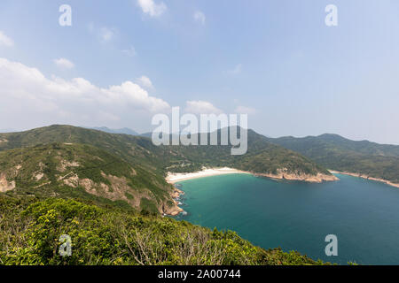 Wanderung zum Long Ke Wan-Strand, Sai Kung East Country Park, Hongkong, 18. Sep 2019. Stockfoto