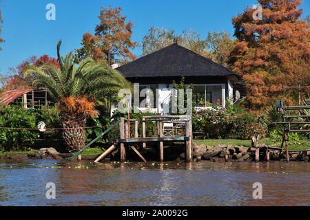 Buenos Aires/Argentinien - 03. Mai 2016: Das Delta des Tigre Flusses, Buenos Aires, Argentinien Stockfoto