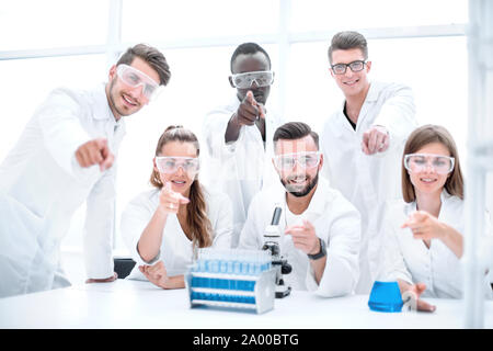 Creative Team junger Wissenschaftler. Stockfoto